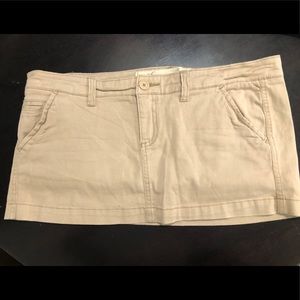 Khaki mini skirt